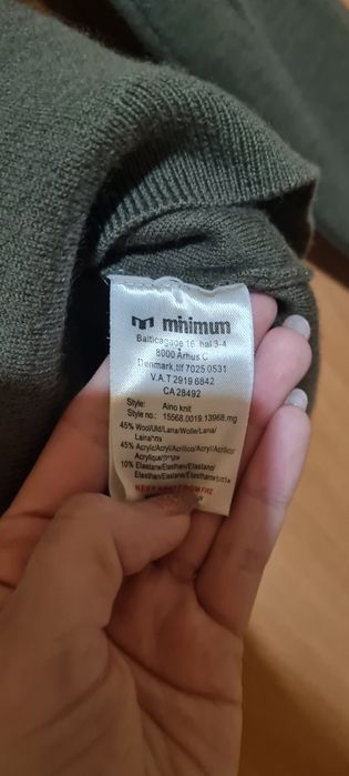 Sweter zielony męski
