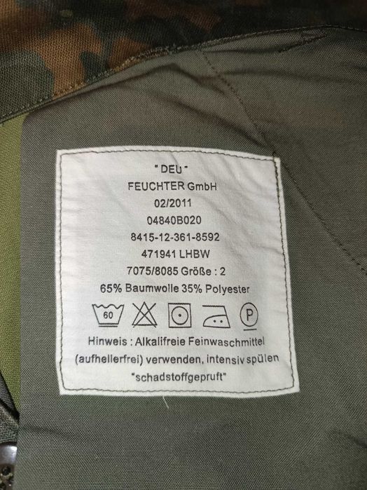 Mundur Bundeswehr Flecktarn + pokrowiec na hełm