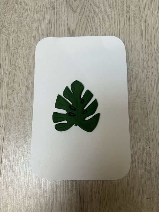 Liść z masy cukrowej monstera boho safari garden tort