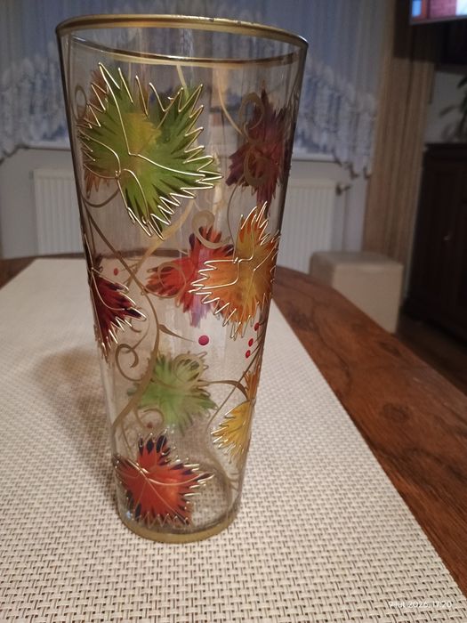 Szklany wazon - lata 60-te