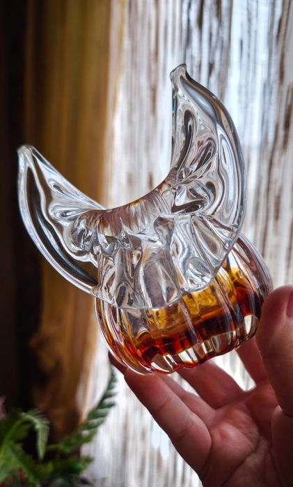 Ваза для цветов хрусталь цветное старинное стекло подарок винтаж декор