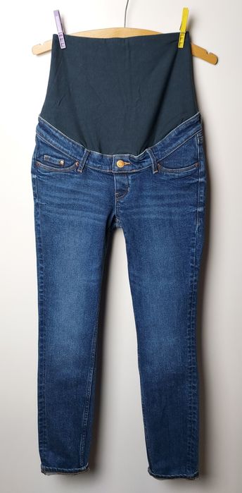H&M MAMA_jak nowe ciążowe jeansy Skinny_XS L32