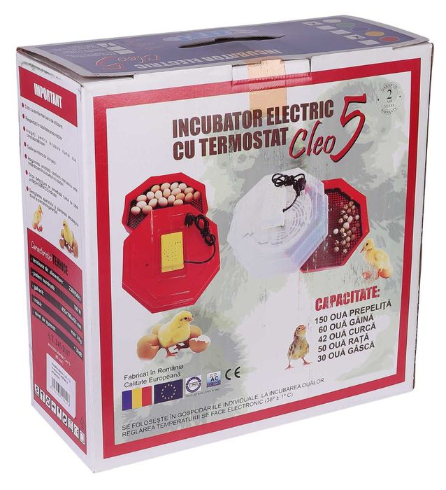 Nowy Inkubator CLEO 5 60 Jaj Wylęgarka Klujnik  GWARANCJA