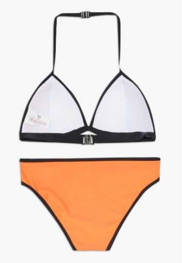 New Look strój kąpielowy bikini kostium neonowy pomarańcz 12-13-15 l