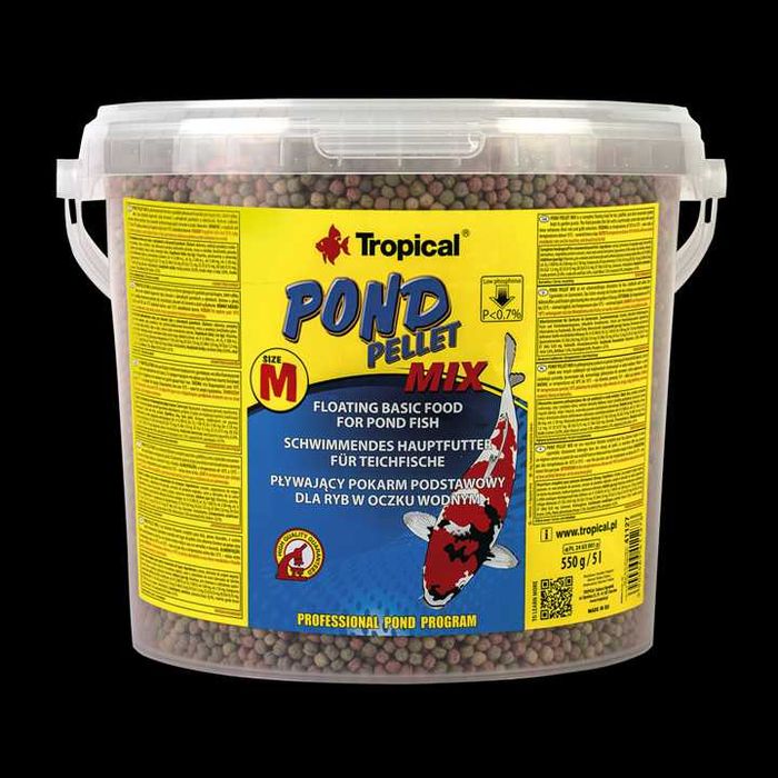 Pokarm do oczek wodnych POND PELLET MIX 5L/550g TROPICAL