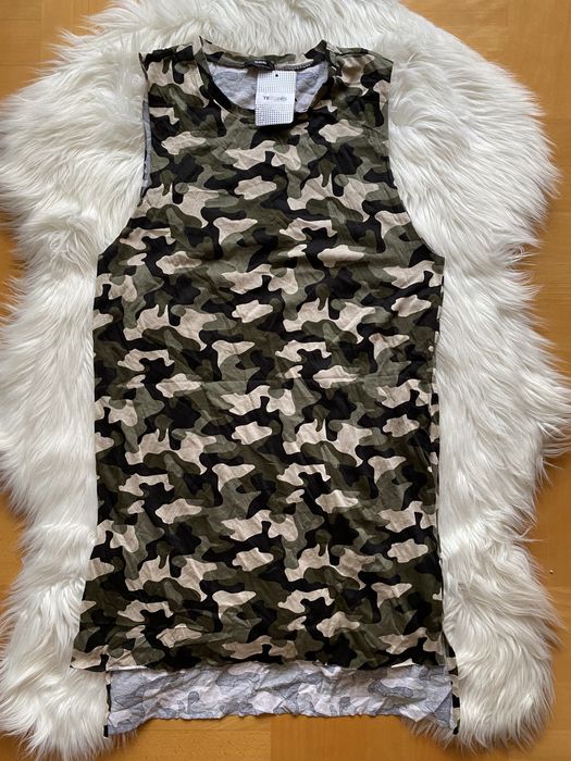 Bluzka tunika sukienka kamuflaż moro Tezenis bawełna S