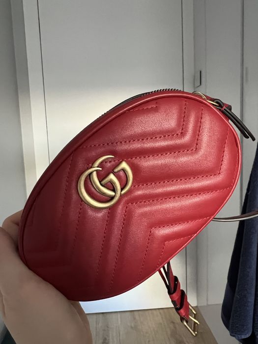 Nerka Gucci czerwona nowa