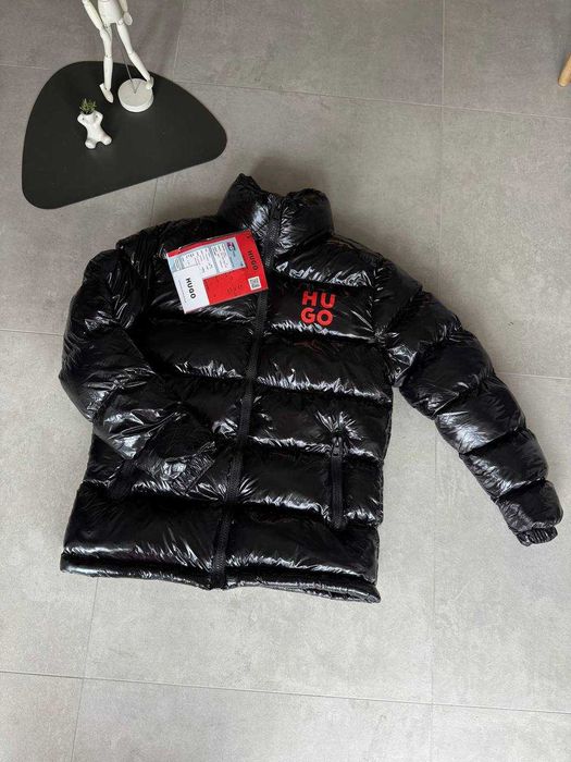 Чоловіча Куртка  пуховик Hugo Boss Black  глянц