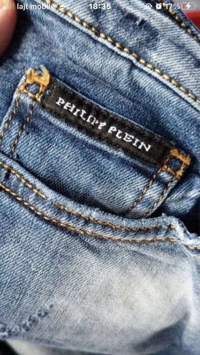 Spodnie Philipp Plein przetarcia ikona luksusu