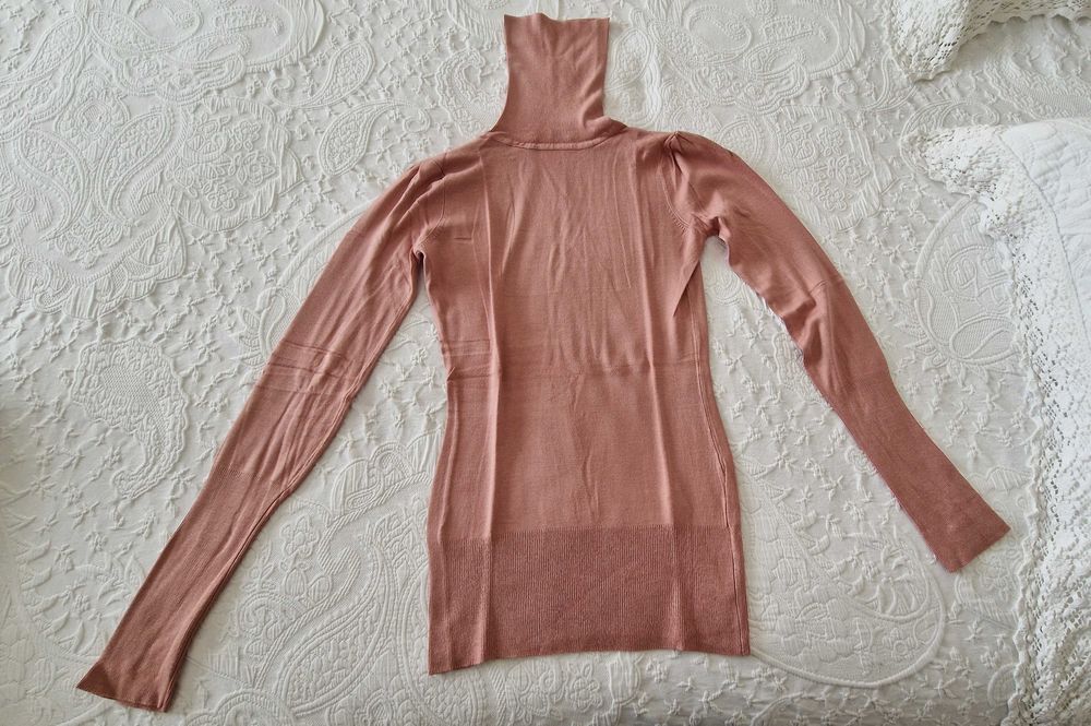 Camisola de Gola Alta, malha, Pull & Bear, tamanho L, nova