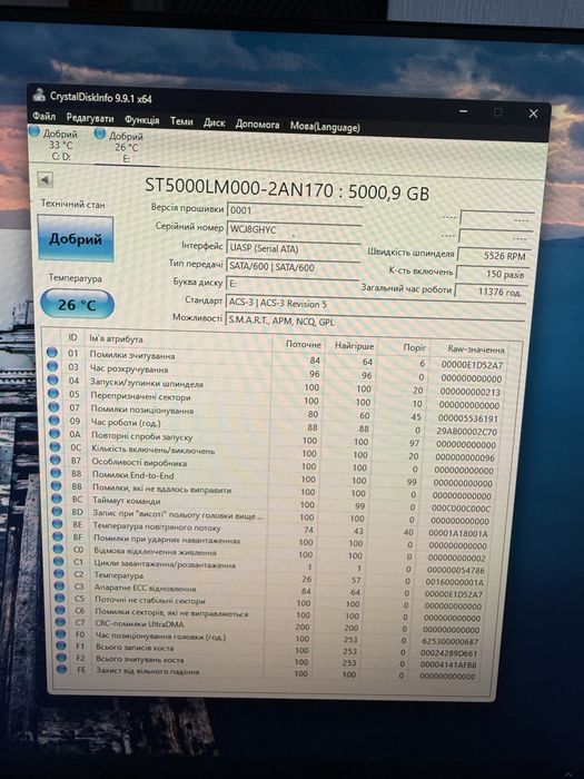 Зовнішній жорсткий диск SEAGATE Basic 2.5" 5TB