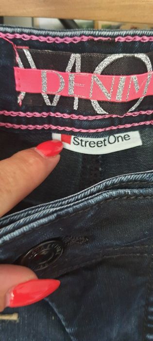 Spodnie jeans 27/30 slim fit Street one