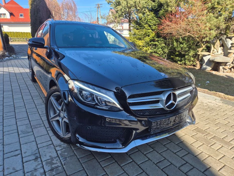 Mercedes-Benz Klasa C 220d-4Matic, AMG-Line,7G-Tronic,ILS,Panorama,Navi,Skóra Ful Opcja