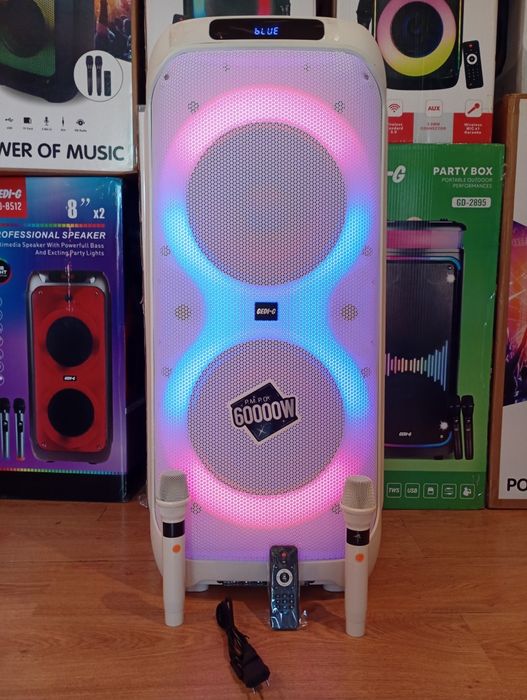 Блютуз караоке акустика Temeisheng-33(SD,USB,FM) ПультДУ, 2микрофона