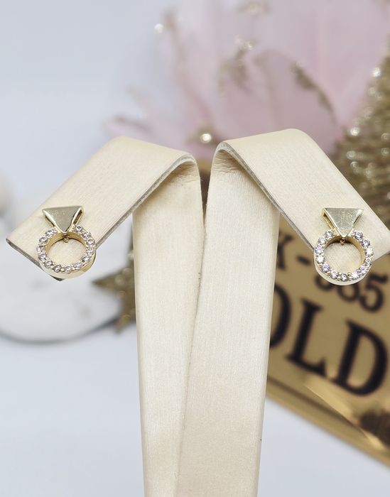 Złote kolczyki próba 585 14k