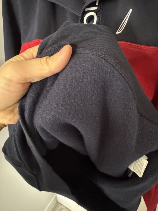 Bluza Nautica granat/czerwona XL ciepła bdb stan