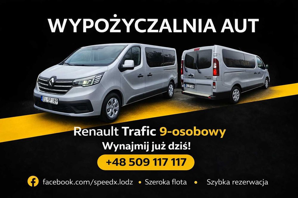 Wynajem Busów 3, 6, 9 osobowych | Auta z windą |  Autolawety | Brygadówki | Wypożyczania Aut | Przewóz osób