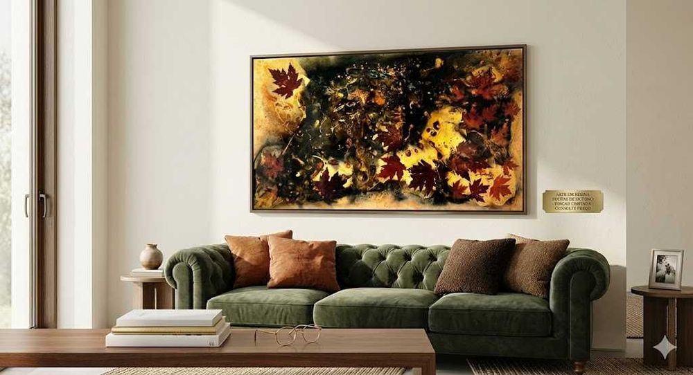Pintura Acrílico S/Tela Abstrato com resina epoxy de José Barbosa