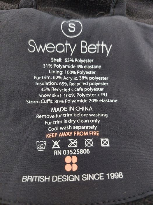 Sweaty Betty kurtka narciarska softshell damska S