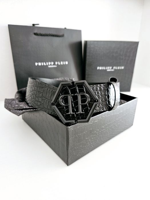 Pasek Philipp Plein model MVA0904 PLE010N 02 dl 120 cm