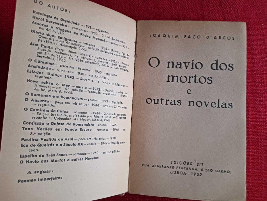 O Navio dos Mortos e outras novelas - Joaquim Paço d'Arcos