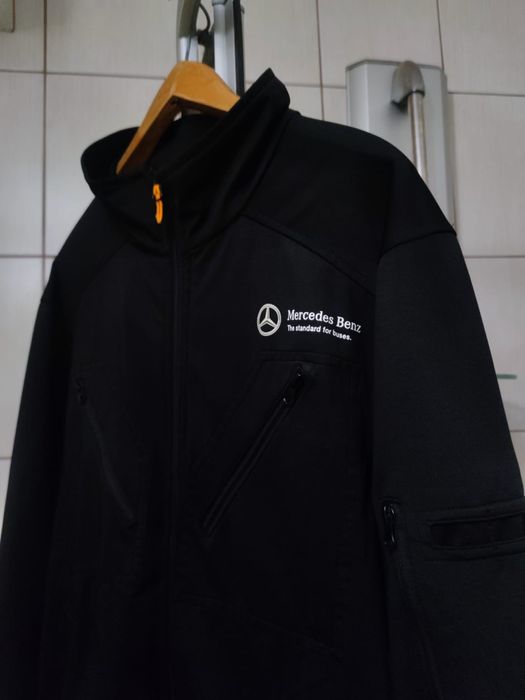 bluza kurtka męska Mercedes Benz equip M series softshell czarna ciemn
