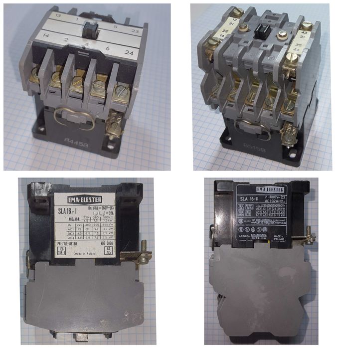 Контактор пускатель реле контакты приставка