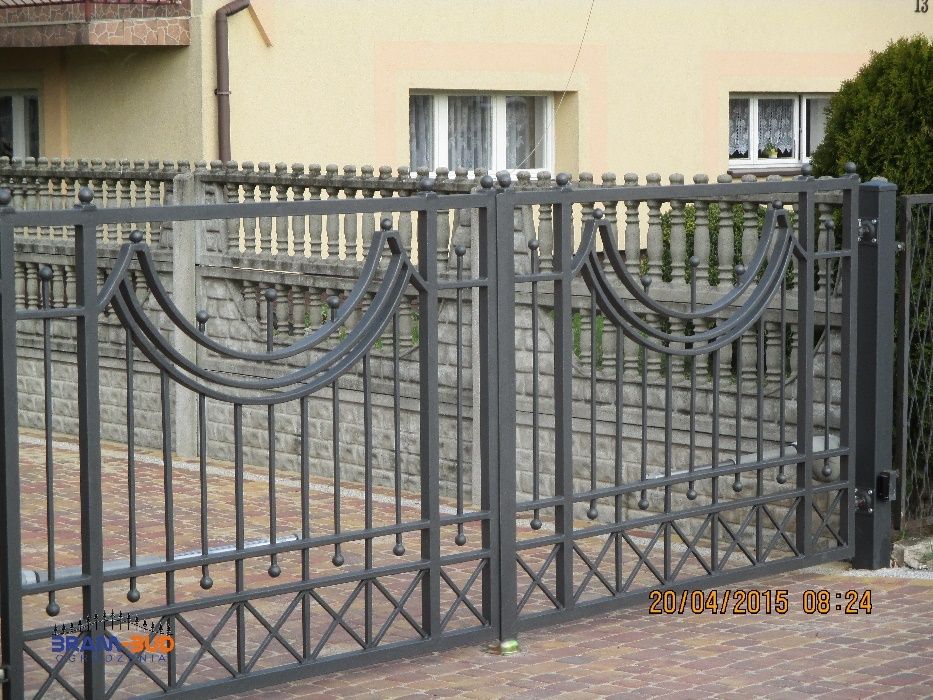 ogrodzenia nowoczesne kute przęsło balustrada