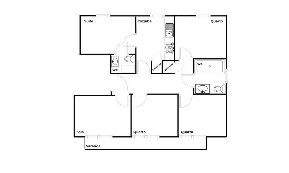 Apartamento T4 em Beato de 86 m2