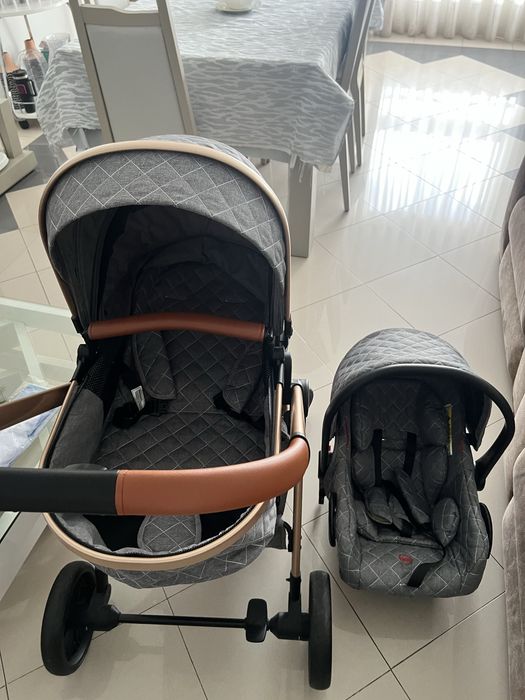 Carrinho de Bebé Trio 3 em 1 Midas (99x61x94 cm) em otimo estado