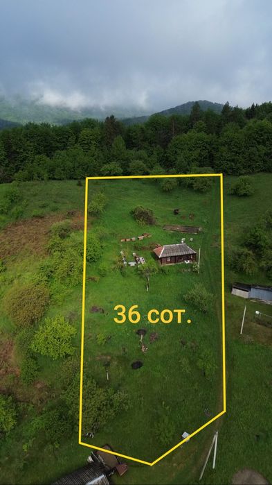 Продаж земельної ділянки 36 сот. та дерев'яного гуцульського будинку в с. Шешори Біля лісу Панорамний краєвид БЕЗ КОМІСІЇ - View 2
