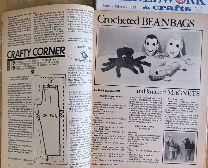 NeedleWork & Crafts revista americana de lavores muito antiga