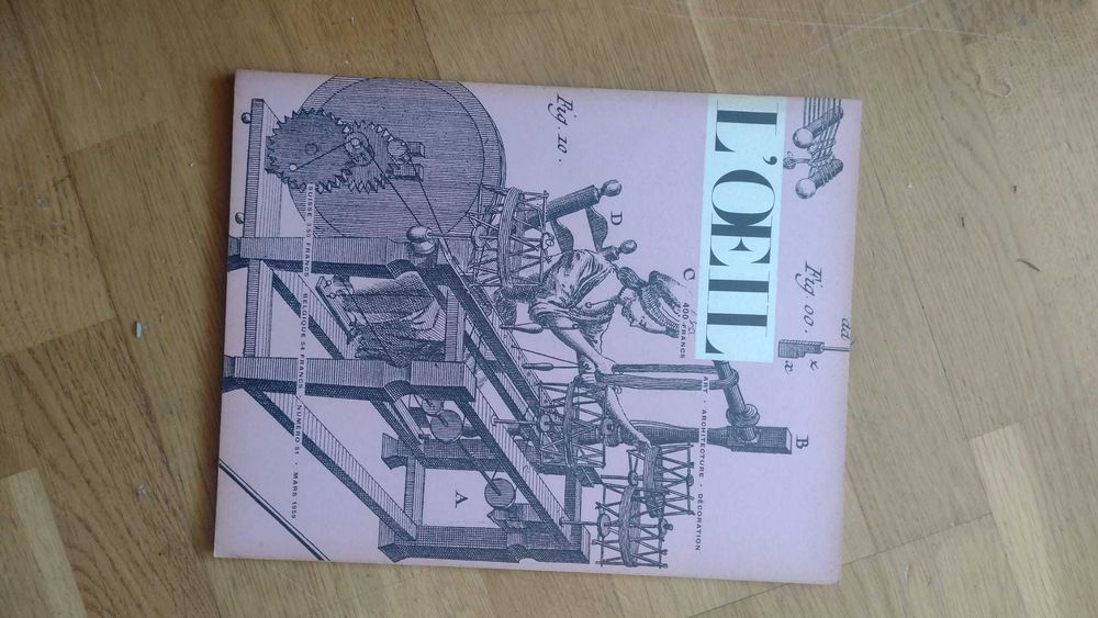Lote 5 Revistas Arte Francesa L'OEIL e Connaissance des Arts 1959-1980s Vintage