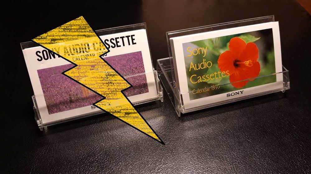 Sony | Calendário de secretária (1995)