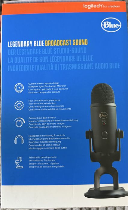 Мікрофон Logitech Blue YETI
