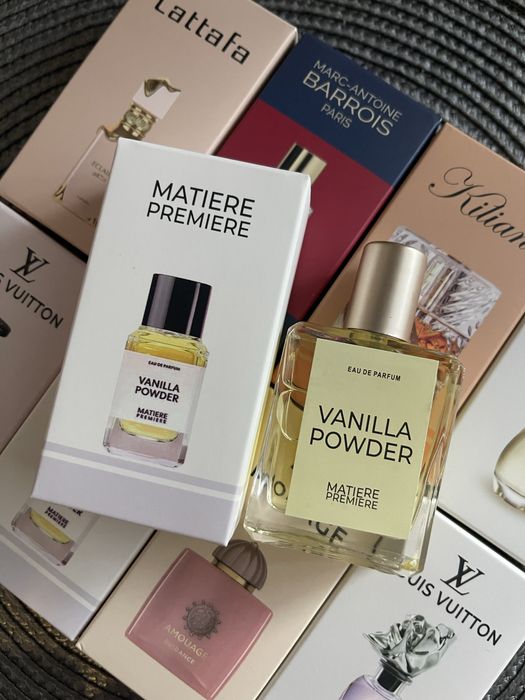 Парфуми Tilia / Dior Jadore / Kilian Angels’ Share / Louis Vuitton Symphony / Attrape Reves / Amouage Guidance 46 / Vanilla Powder / Lattafa Eclaire