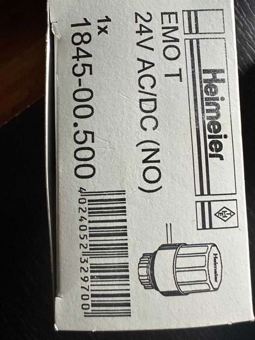 Siłownik termiczny IMI Heimeier EMO T 24V AC/DC NO (Normalnie Otwarty)