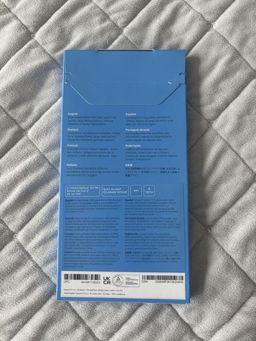 NOWY czytnik Amazon Kindle 10 (10 gen) 8GB BIAŁY zaplombowany