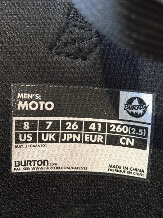 Buty snowboardowe Burton Moto rozm. 41 wkładka 26cm