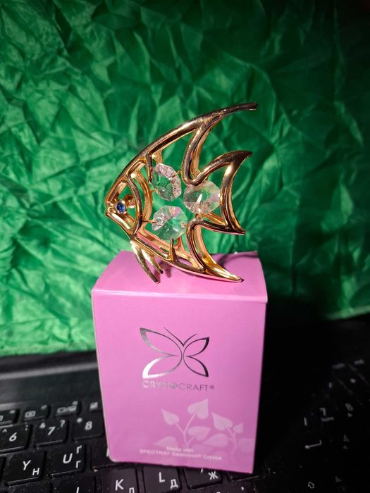 "Рыбка" Crystocraft с кристаллами Swarovski