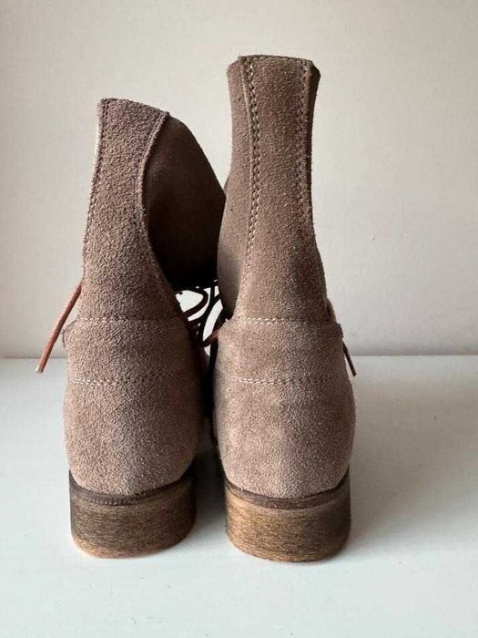 Италия Шикарное качество  высокие ботинки нат замш шикарный цвет 39р