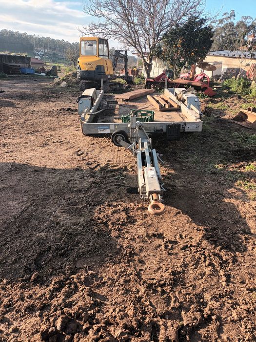 Reboque porta maquinas com documentos 3.5 toneladas, troco reboque cav