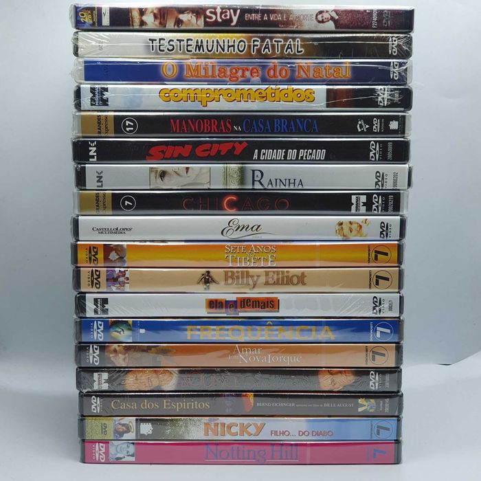 Lote 8/1 - Pack de 18 Filmes Selados em DVD - Ref.VI