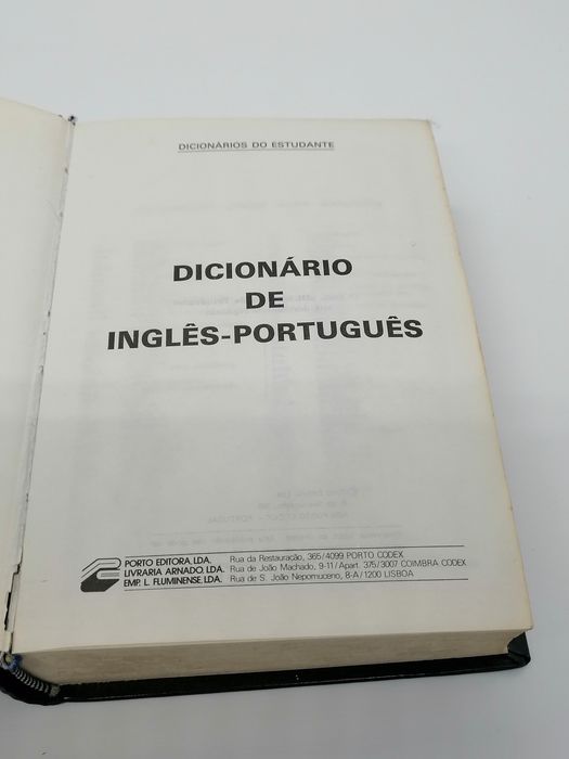 Dicionário do Estudante Inglês-português da Porto editora bom estado