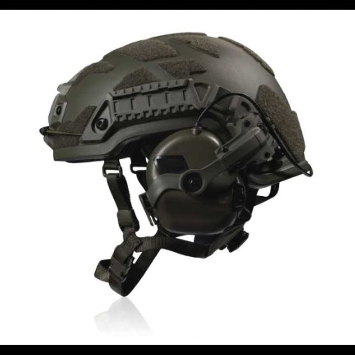 Кріплення адаптер "Чебурашка" для активних навушників на шолом. Олива.