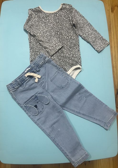 Джинси та бодік для дівчинки