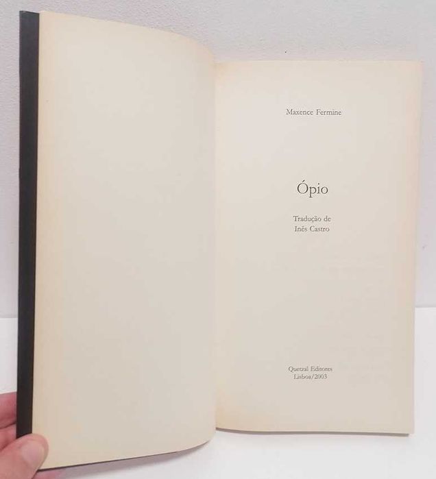 Ópio, de Maxence Fermine