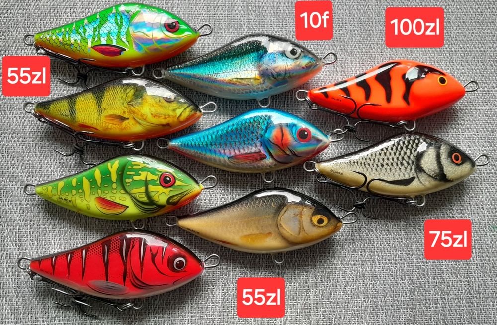 Woblery salmo slider różne