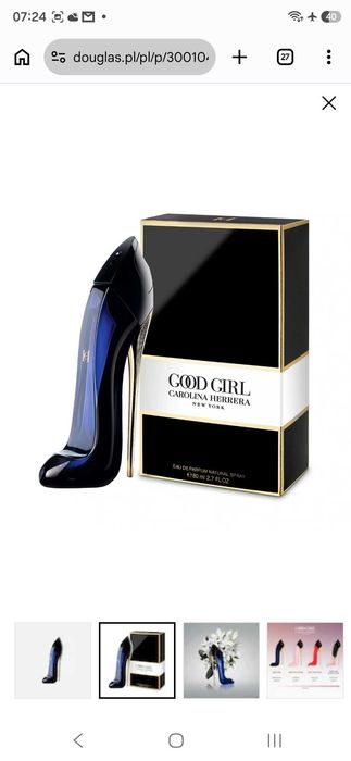 Oryginalne Carolina Herrera Goog Girl Eau de Parfum 50 ml Douglas nowe zapakowane