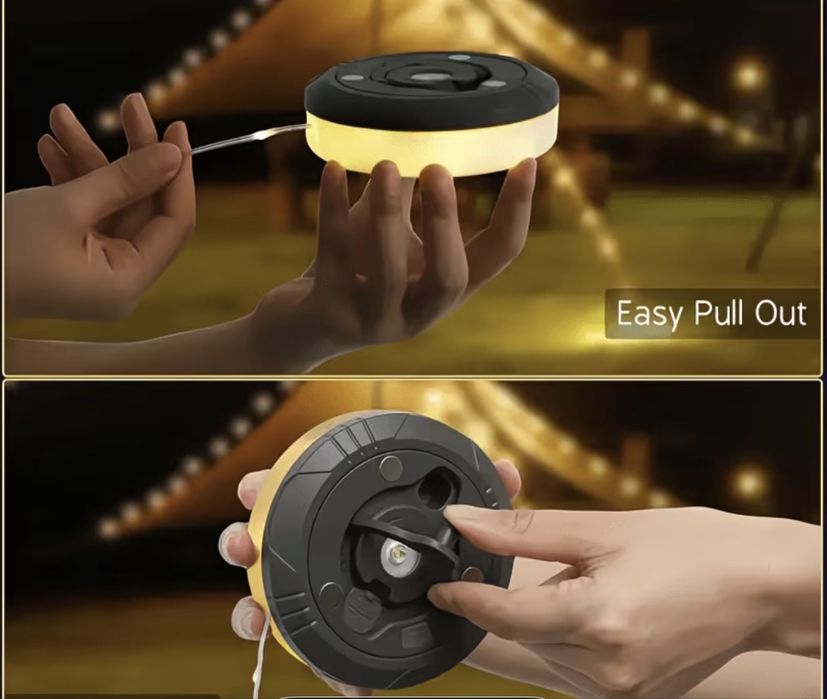 Гірлянда для кемпінгу+ліхтар 2 в 1